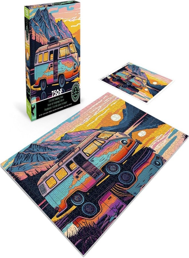 سيكو - لعبة تركيب الصور المضيئة في الظلام - ألوان زاهية للتخييم - 750 قطعة - Image 4